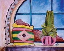 Pillow and Cactus